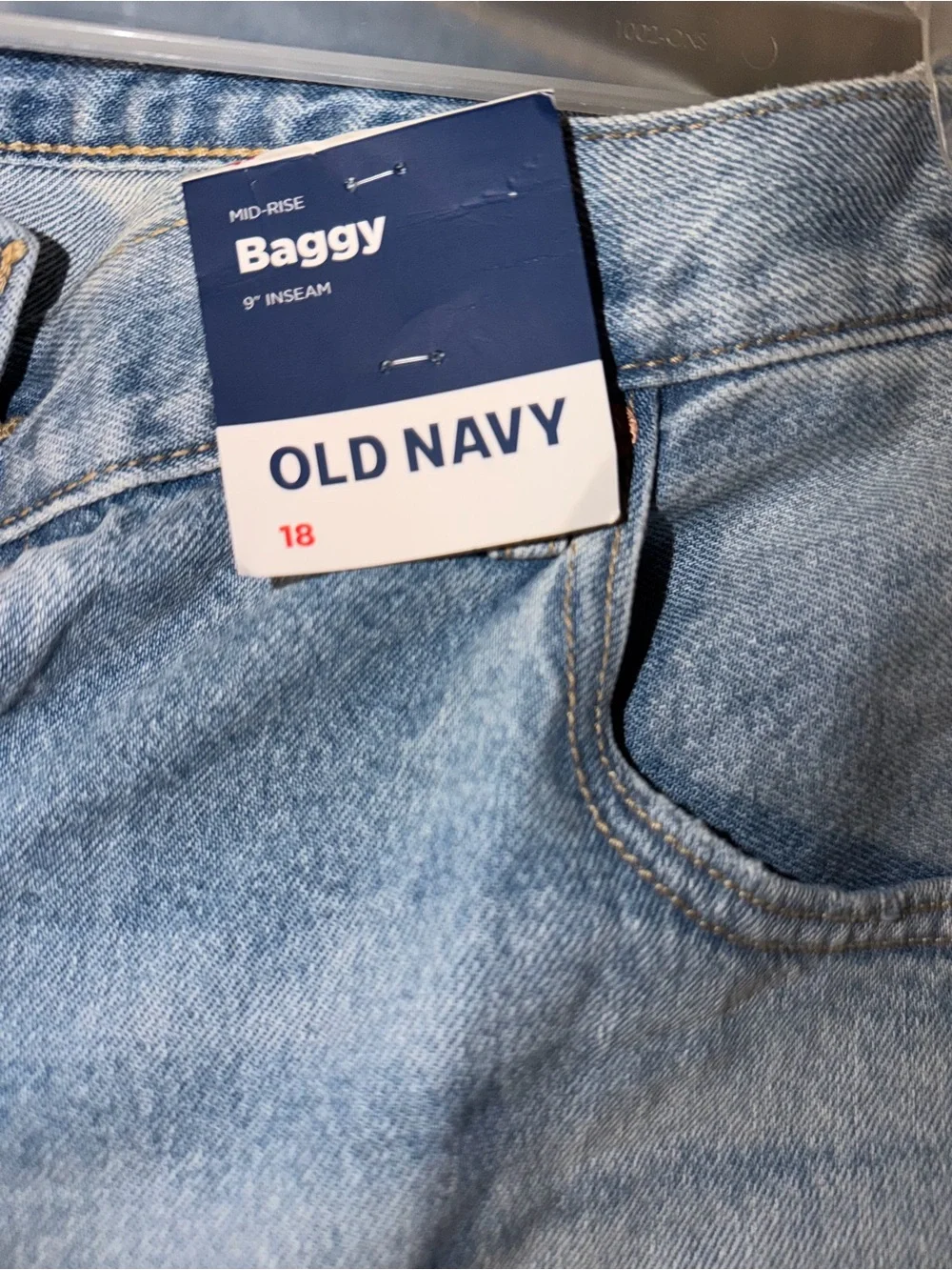 Old Navy Light Blue Baggy Jeans Shorts
